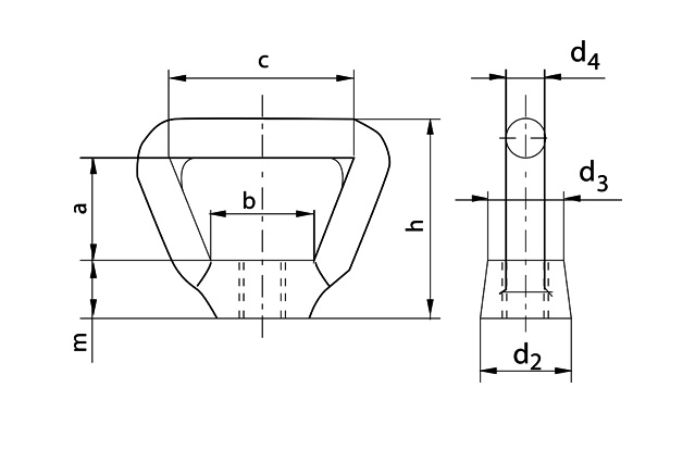 Гайка DIN 80704 швартовная