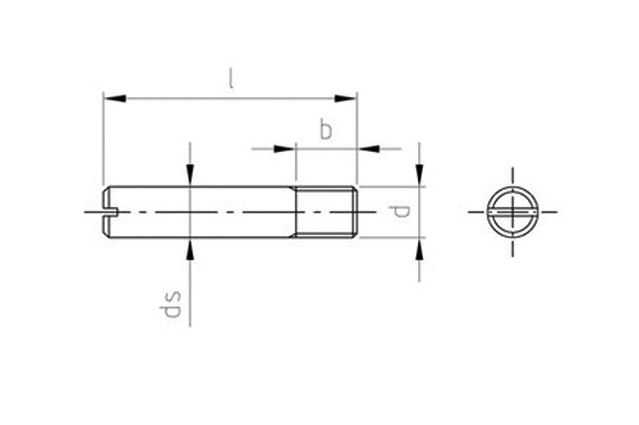 Штифт резьбовой DIN 427
