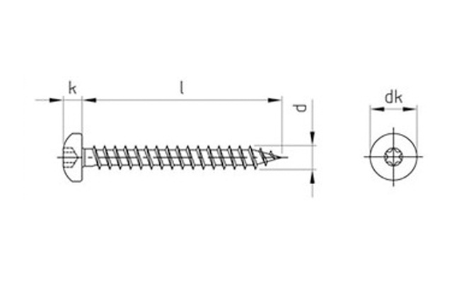 Саморез универсальный art.9045