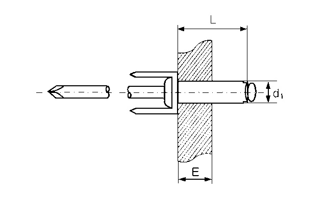 Заклёпка тяговая заземляющая