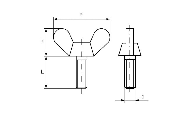Винт-барашек DIN 316