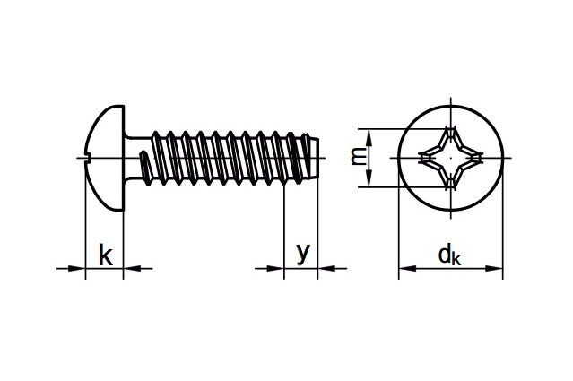 Саморез ISO 14585 притупленный