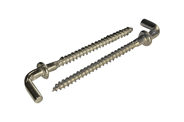 Шуруп-крючок Г-образный с фланцем