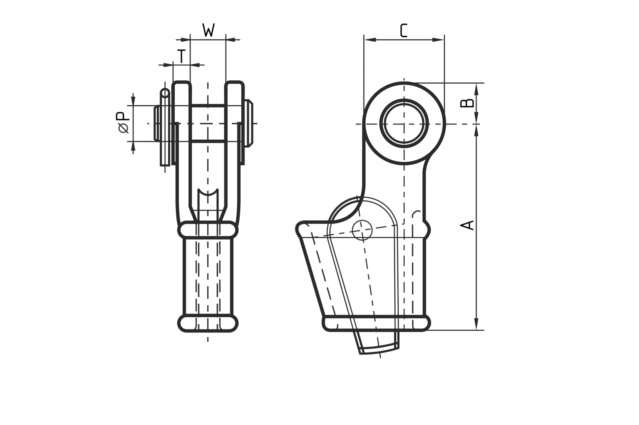 Зажим троса клиновой OWS