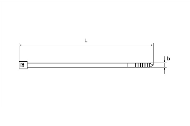 Стяжка кабельная атмосферостойкая JSS