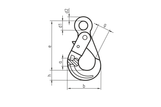 Крюк с принудительным закрыванием VK