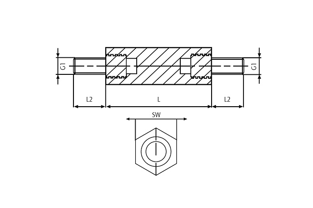 Стойка шестигранная
