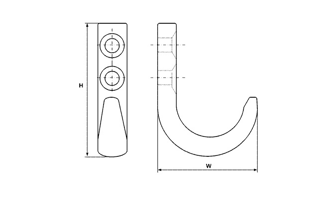 Крючок для одежды М 8399