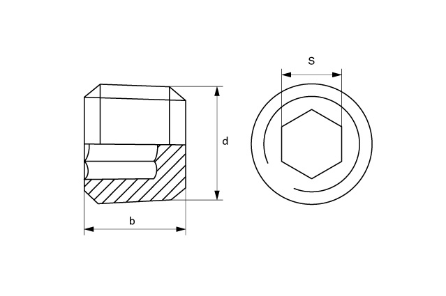 Пробка DIN 906 коническая