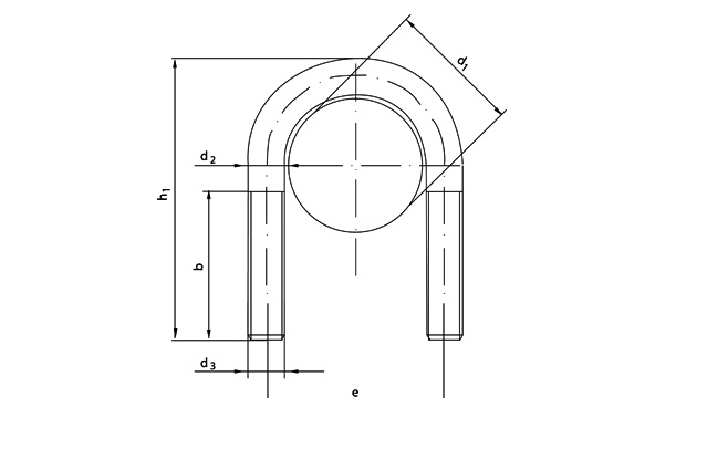 Болт-скоба U-образной формы DIN 3570
