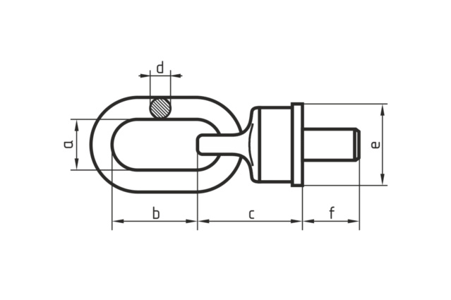 Рым-болт c поворотной петлей
