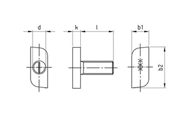Болт с Т-образной головкой  38/17 art.9096