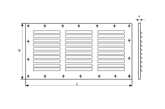 Решетка вентиляционная М 8057 D