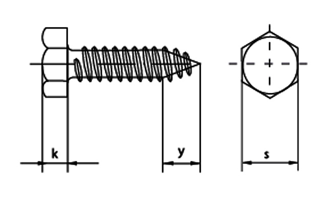 Саморез DIN 7976 C