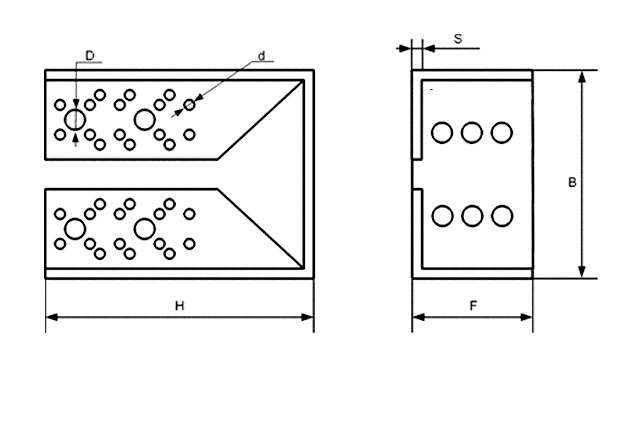 Опора бруса (закрытая)