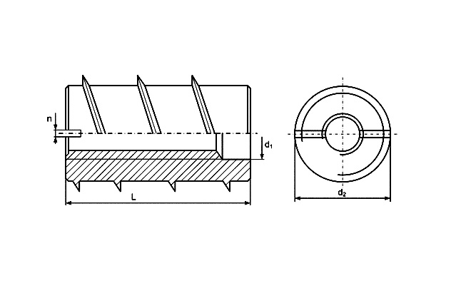 Муфта мебельная DIN 7965