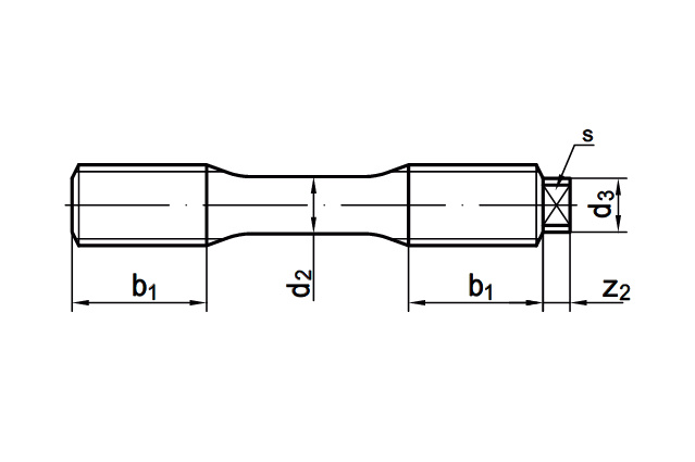 DIN 2510 шпильки с утонченным стержнем и гайки к ним