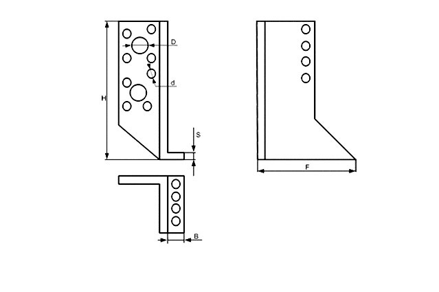 Опора балки левая