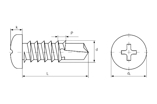 Саморез DIN 7504 M