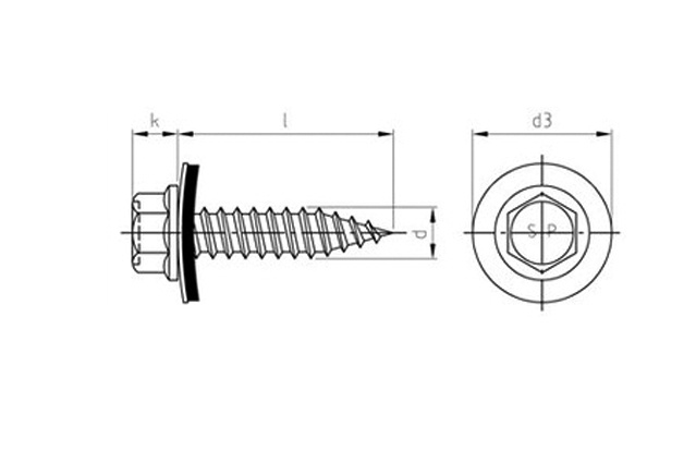 Саморез биметаллический art.9505