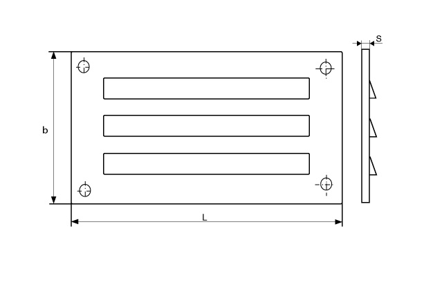 Решетка вентиляционная М 8057 A