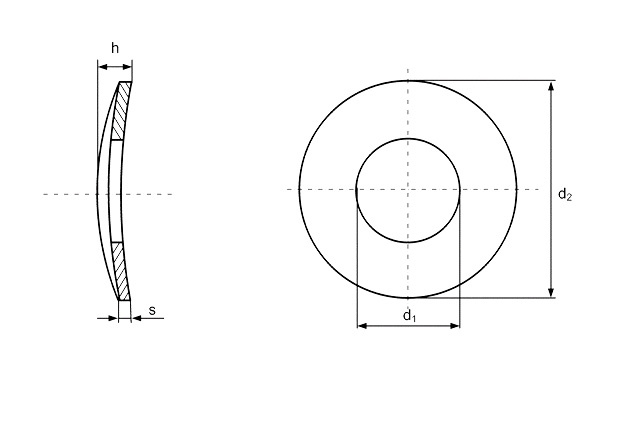 Шайба пружинная DIN 137 A