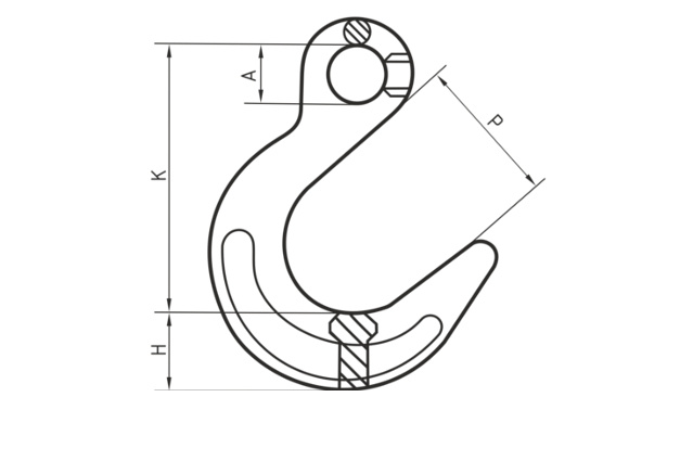 Крюк литейный VALK