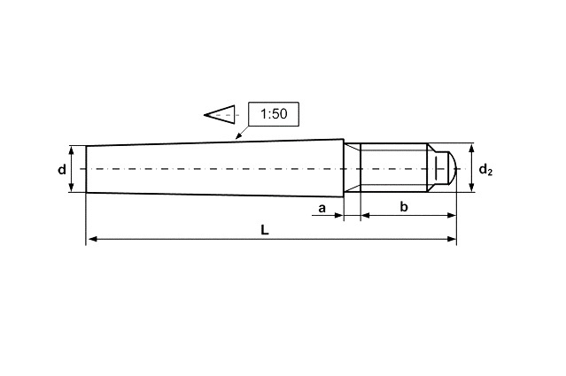 Штифт конический DIN 7977