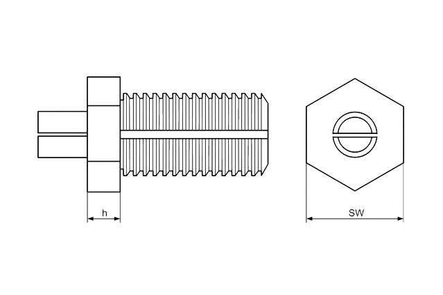 Крепеж ступеней лестницы ТВ Fischer