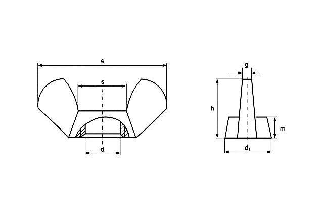 Гайка-барашек ~ DIN 315