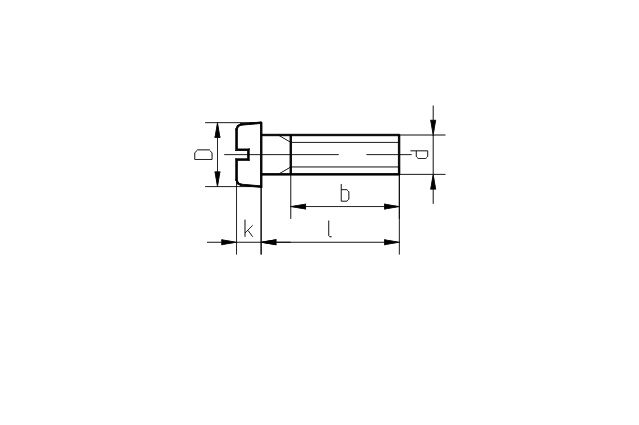 Винт с цилиндрической головкой класса точности B ГОСТ 1491-80