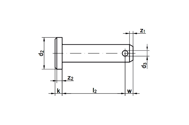 Штифт DIN 1444 B