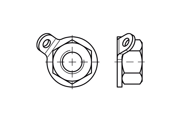Гайка со стопорной лапкой art. 88153