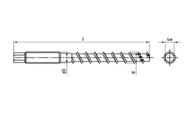 Шуруп по бетону art.9001 С