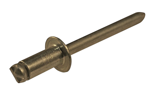 Заклёпка тяговая с плоским бортиком