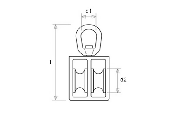 Блок с вертлюгом двойной