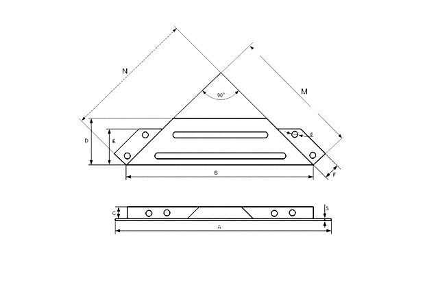 Пластина - фиксатор внутреннего угла