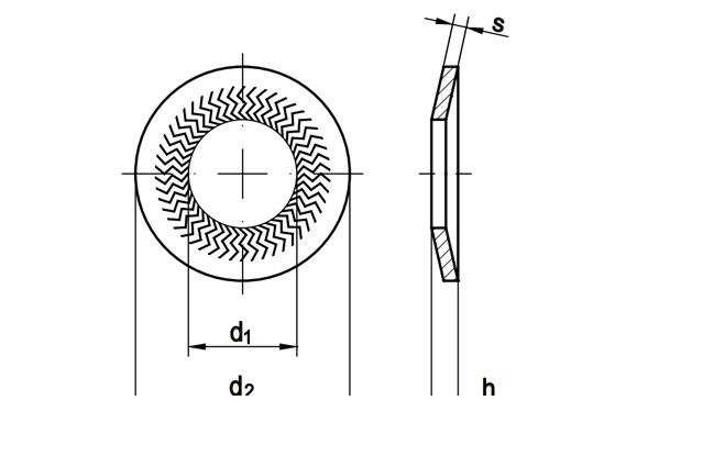 Шайба контактная art.88124 рифленая