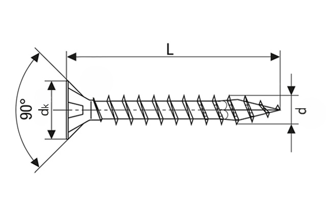 Саморез универсальный SPAX с потайной головкой