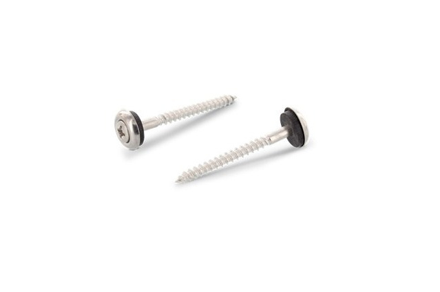 Саморез по дереву с шайбой EPDM 15 мм art.9067